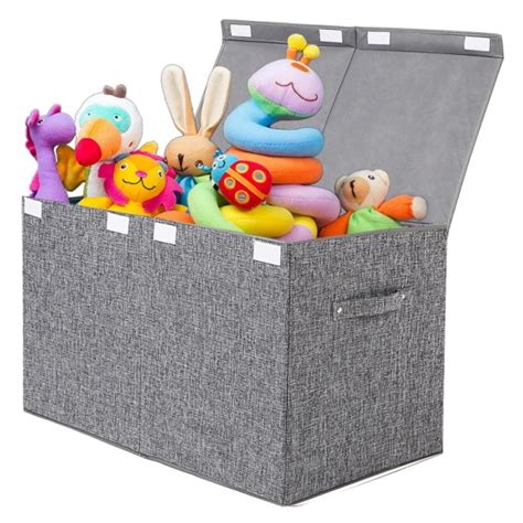 bulk collapsible large toy box chest  lid great shine home