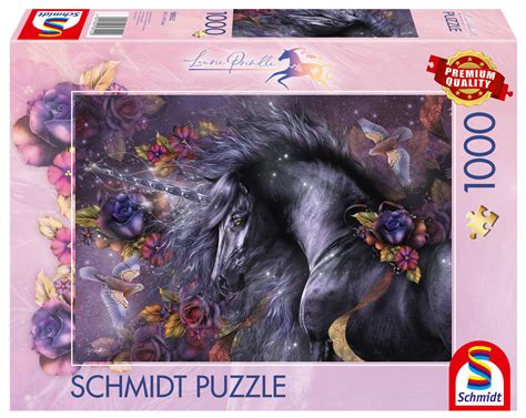 Puzzle LAURIE PRINDLE Niebieska róża 1000 el Schmidt Sklep EMPIK