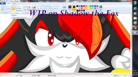 Wip On Shadow The Fox By Shadethebathog On Deviantart