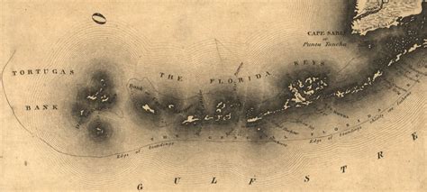 1823 Map Of Florida By Charles Vignoles Historic Map Of Florida And