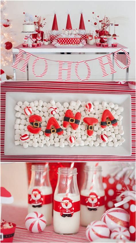 Adorable Red White Santa Christmas Party Pizzazzerie