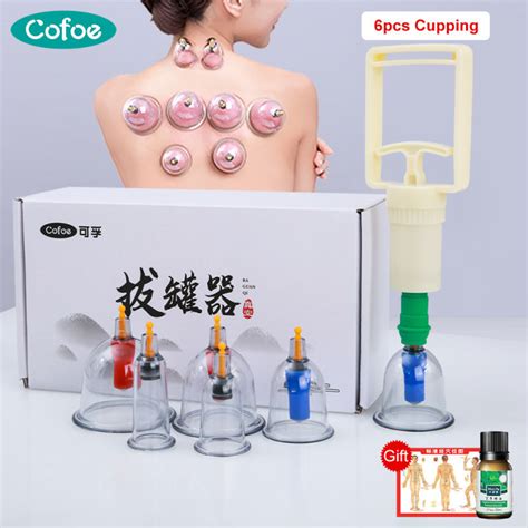 Cofoe Pcs Vacuum Cupping Therapy Set Body Cup Scraping Massage Body