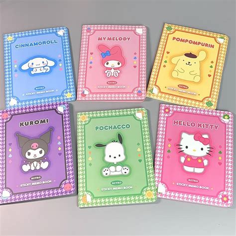 Jual Sanrio Sticky Notes Notepad Kertas Warna Warni Buku Memo Lucu