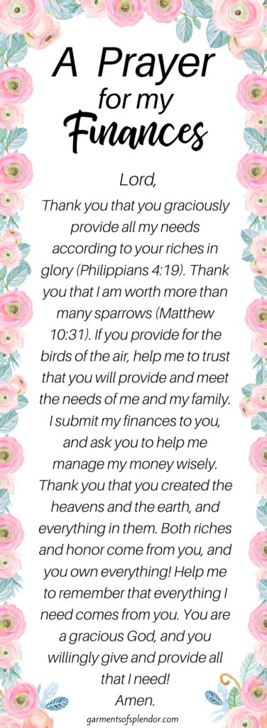scriptures  pray  financial breakthrough   printable