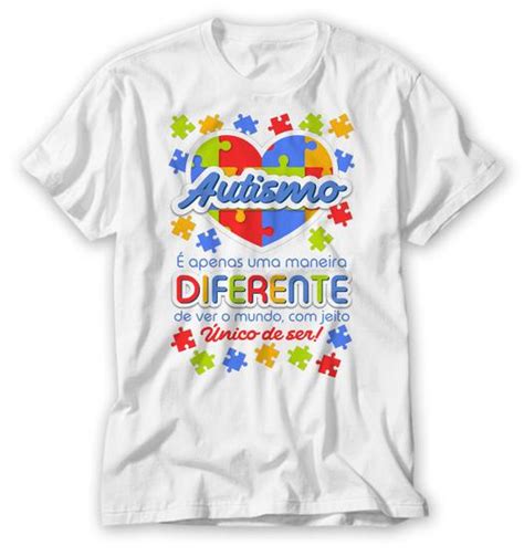 Camiseta Autismo Tea Transtorno Espectro Autista Te Amo Vidape