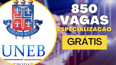 Uneb Abre Vagas Para Especializa O Ead Gratuita Youtube