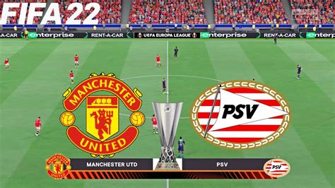 Fifa 22 Manchester United Vs Psv Uefa Europa League Full Gameplay Youtube