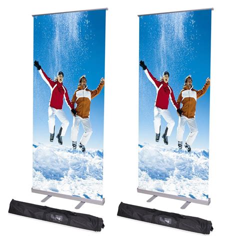 Instahibit Pc X Adjustable Height Retractable Roll Up Banner