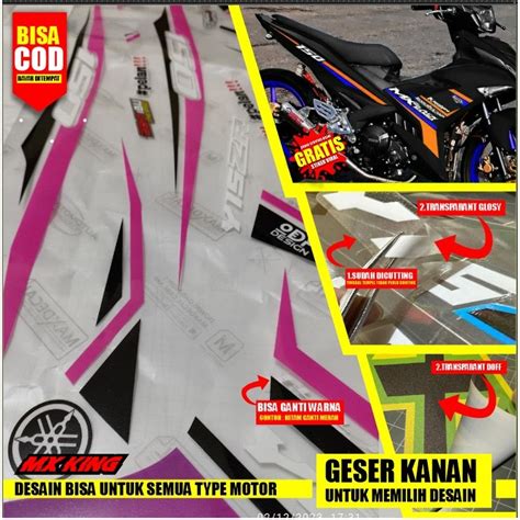 Jual STIKER MX KING STRIPING MX KING 150 STRIPING MX KING TRANSPARAN