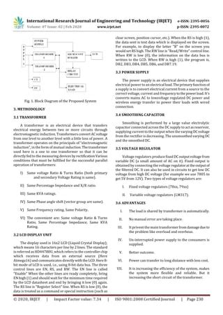 Irjet Automatic Load Sharing Of Transformer Pdf