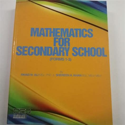 Mathematics For Secondary School Charrans Chaguanas