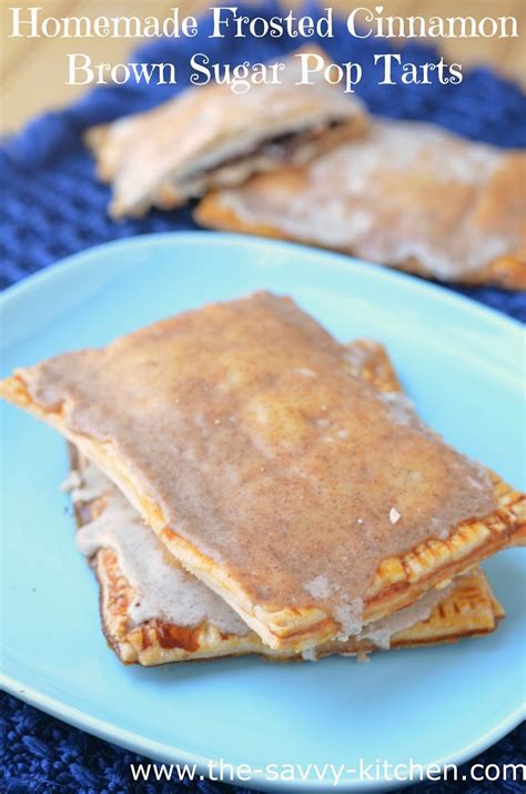 The Savvy Kitchen Homemade Frosted Cinnamon Brown Sugar Pop Tarts