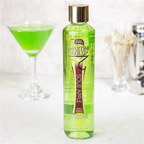 Master Of Mixes Martini Gold Sour Apple Martini Mix 375 ML Bottle