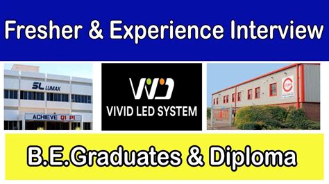 Manufacturing Company For Fresher Experience Diploma B E