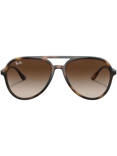 Ray Ban Rb Tortoise Shell Aviator Frames Farfetch In Ray