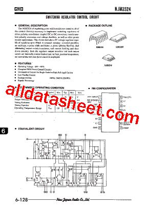 NJM3524D Datasheet PDF New Japan Radio