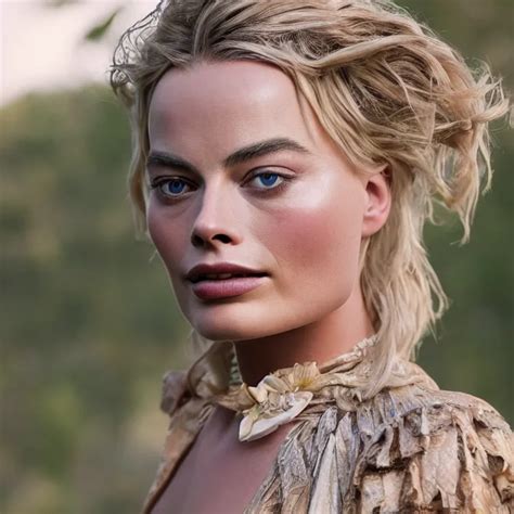 Portrait Of Margot Robbie As Inem Pelayan By Stable Diffusion Openart