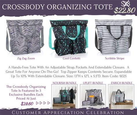 Thirty One Customer Appreciation New Product Crossbody Organizing