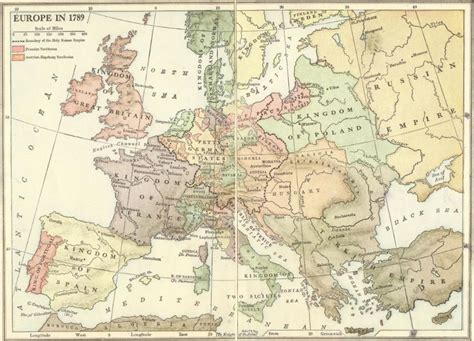 Map of Europe in 1789 | Student Handouts