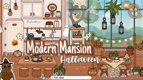 🧺modern Mansion Aesthetic Halloween👻toca Boca House Ideas🍂 House Design