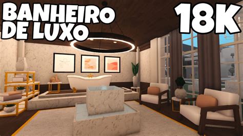 Bloxburg Banheiro De Luxo Speedbuild Roblox Youtube