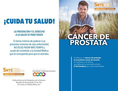 Pdf ¡cuida Tu Salud · En México El Cáncer De Próstata Es La Primera Causa De Muerte En