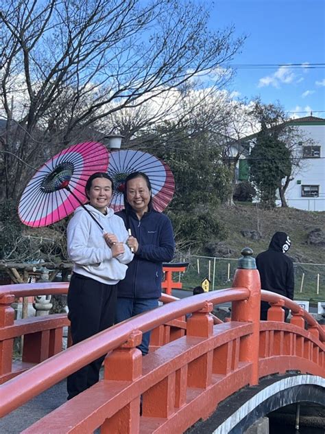 Mt Fuji Storied Pagoda With Wagasa Japanese Parasol Lake