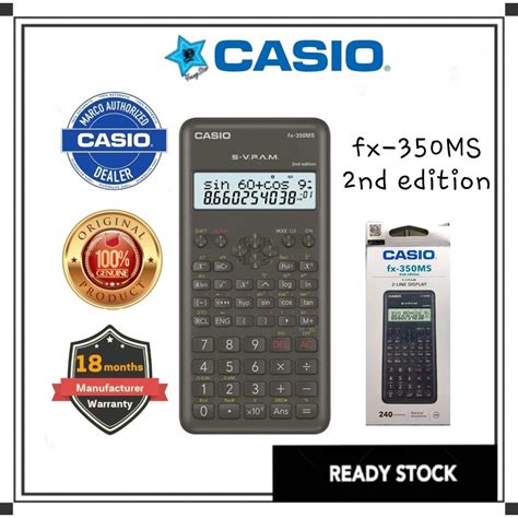 Casio Scientific Calculator Fx Ms Nd Edition Genuine