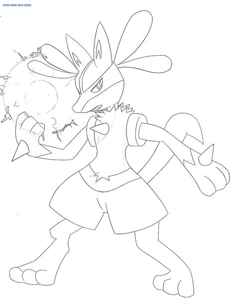 Lucario Coloring Pages Free Pokemon Coloring Pages Printables