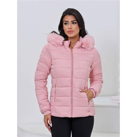 Jaqueta Puffer Feminina Bobojaco Premium Capuz Pelinho Impermeavel