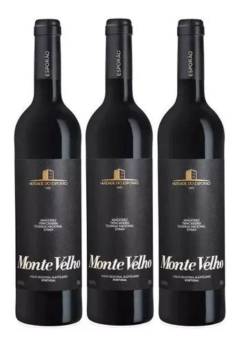 3 Vinho Português Tinto Monte Velho Herdade Do Esporão 750ml