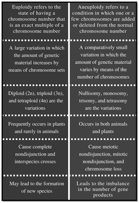 What Is Difference Between Aneuploidy And Euploidy