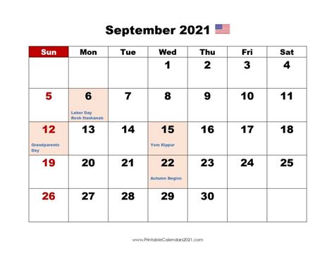 20+ Calendar 2021 September - Free Download Printable Calendar Templates ️