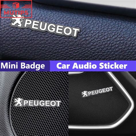 Peugeot Pcs Set D Carro Metal Emblema De Udio Automotivo Adesivos