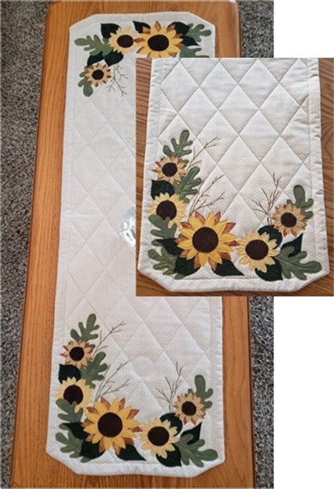 Sunflower Table Runner Pattern Etsy