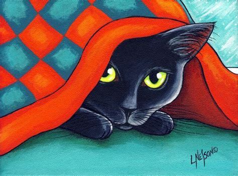 Pin By Юлия Мазурова On уроки рисования Black Cat Art Cats Illustration Cat Artwork