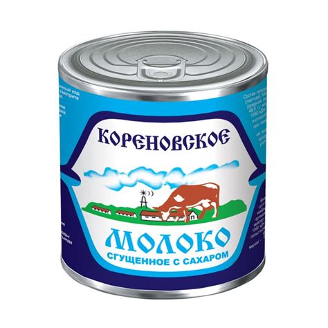 Молоко сгущенное с сахаром 0,2% КОРЕНОВСКОЕ 370г - Светофор Доставка Москва