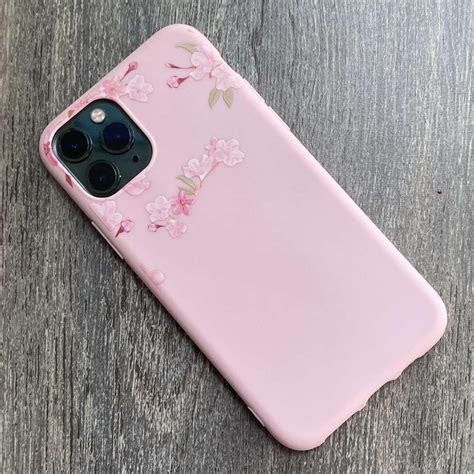 Pink floral phone case: Sizes available: -11... - Depop