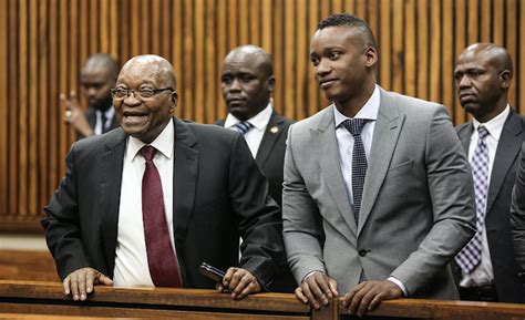 Former president, Jacob Zuma is pictured in court in support of his son Duduzane Zuma – Nehanda ...