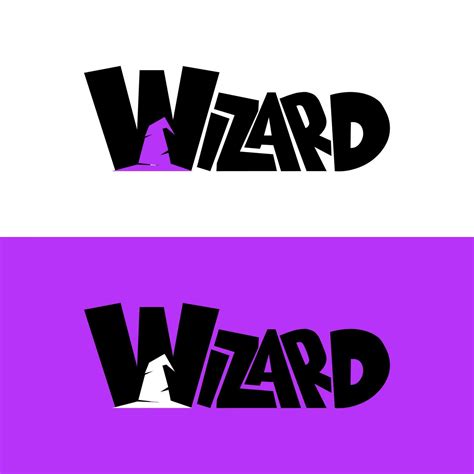 wizard logo design 32476500 Vector Art at Vecteezy