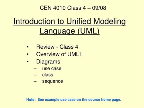 Ppt Introduction To Unified Modeling Language Uml Powerpoint Presentation Id 9729866