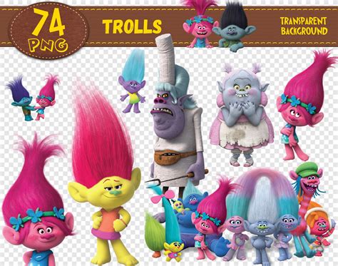 Trolls Clipart Trolls Characters Trolls Png Printable Etsy