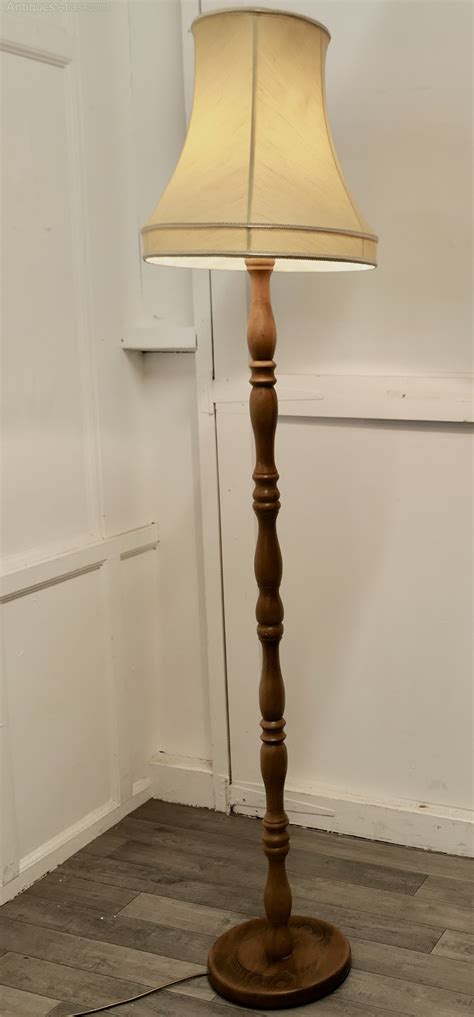 Antiques Atlas Turned Beech Floor Standing Lamp