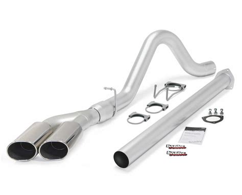 Monster Exhaust System Single Exit Dual Chrome Ob Round Tips 2015 2016