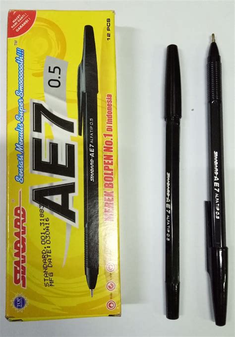 Jual Pulpen Standard AE 7 0 5 Mm Hitam Di Lapak Ken Teknik Ken Teknik