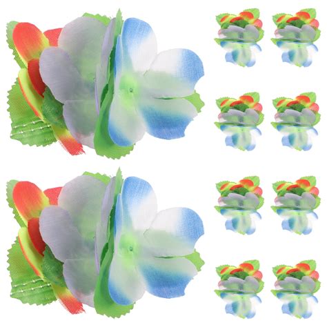 Eease Hawaiian Flower Hair Clips 10pcs Luau Hair Accessory Walmart