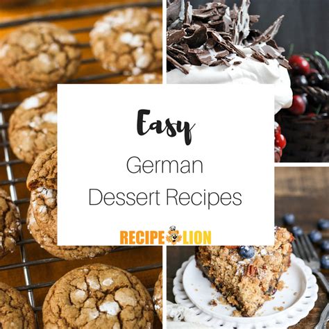 9 Easy German Dessert Recipes | RecipeLion.com