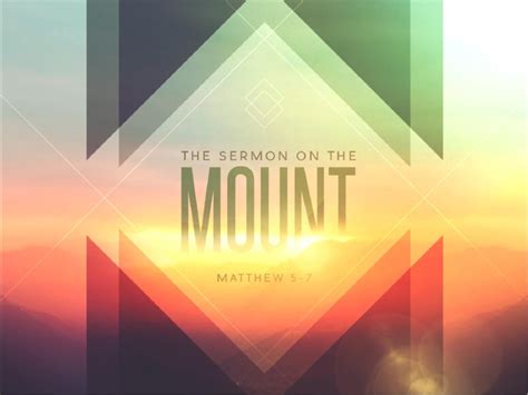 Sermon On The Mount Ministry Powerpoint