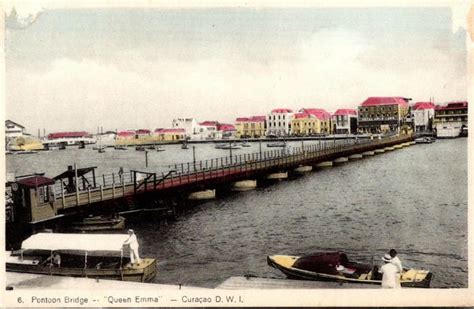 Curacao Pontoon Bridge Queen Emma Latin South America