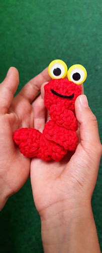 Ravelry Finger Puppet Googly Eyes Worry Worm Pattern By May Shehab